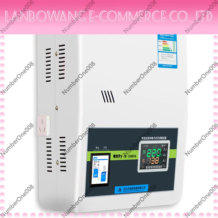 15KW 220V Automatic AC Voltage Regulator Stabilizer Power Supply for Home Appliance High Power