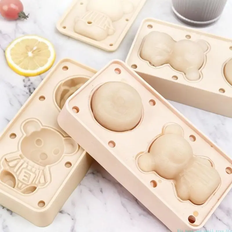 581C Adorable Bear Ice Creams Molds For Kids DIY Activity And Elegant Ice Block Design