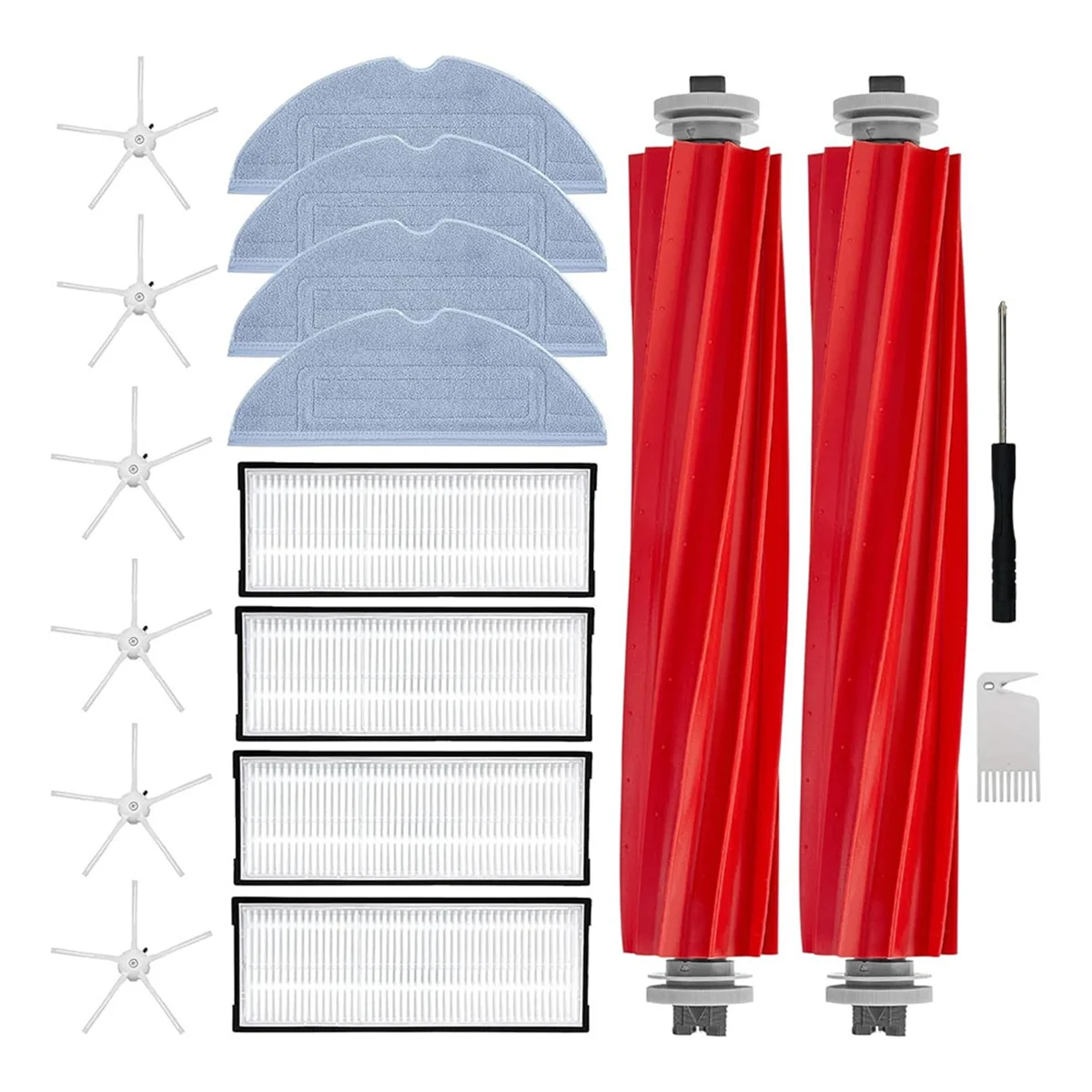 

Accessory Set for Roborock S7 Pro Ultra/S7 MaxV Ultra,Dust Bags, Main Roller Brush Robot Vacuum Cleaner Accessories
