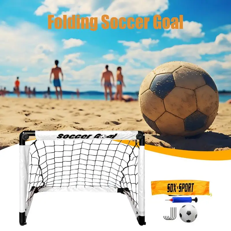 

Backyard Soccer Net Foldable Soccer Training Net Kids Play Equipment Kids Soccer Set Foldable Soccer Goal With Carry Bag For