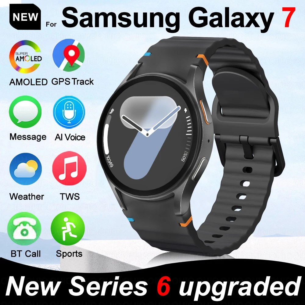 

2025 New Hot for Samsung Galaxy Watch 7 mini Smart Watch Men Women HD AMOLED Voice Call NFC GPS Tracker Sports Watch Custom Dial