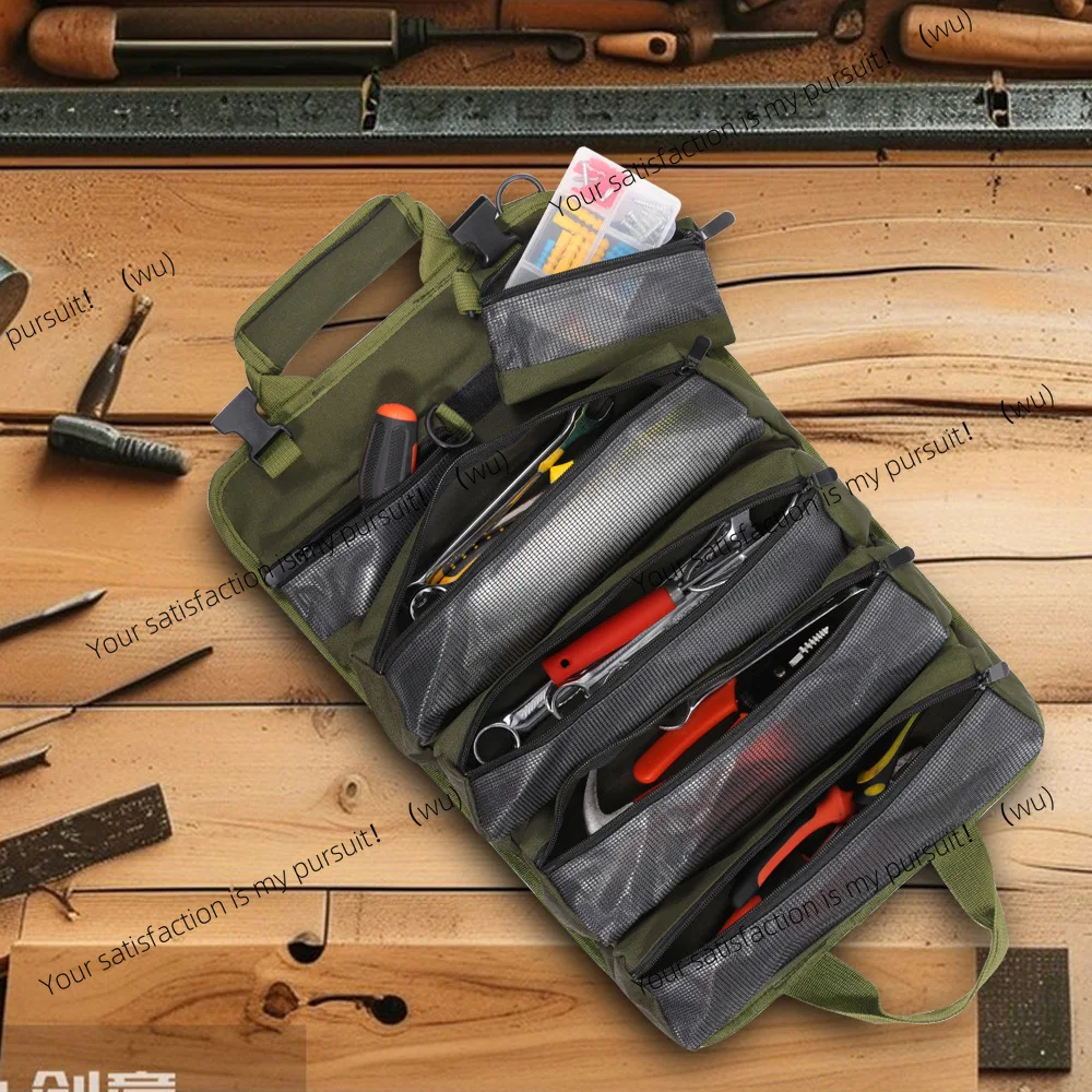 

Large Household Toolkit Woodworking Tool Bag Electrical Tools Car Repair Storage Bag Hardware