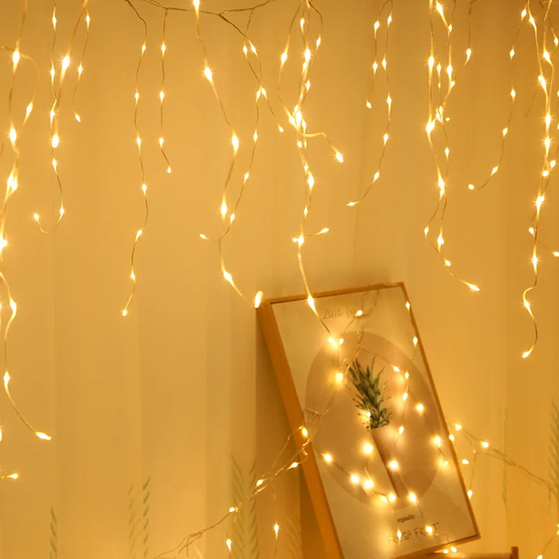 Guirnalda de luces LED de 30 metros, alambre de cobre, resistente al agua, batería USB, guirnalda de luces de hadas para Navidad, decoración para fiesta de boda, iluminación