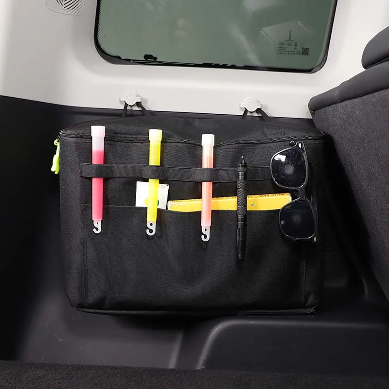 Left Side Trunk Storage Box Car Trunk Organizer Trunk Hanging Storage Bag For Chery iCAR 03 Fulwin X3 Fulwin X3 Plus 2024-2026