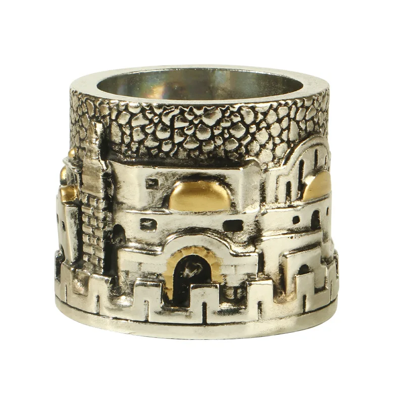 Jerusalem Candle Holder Set of 2 Holy Land Tealight Holder Home Decor Jerusalem Globe Convertible Shabbos Candlestick Holders