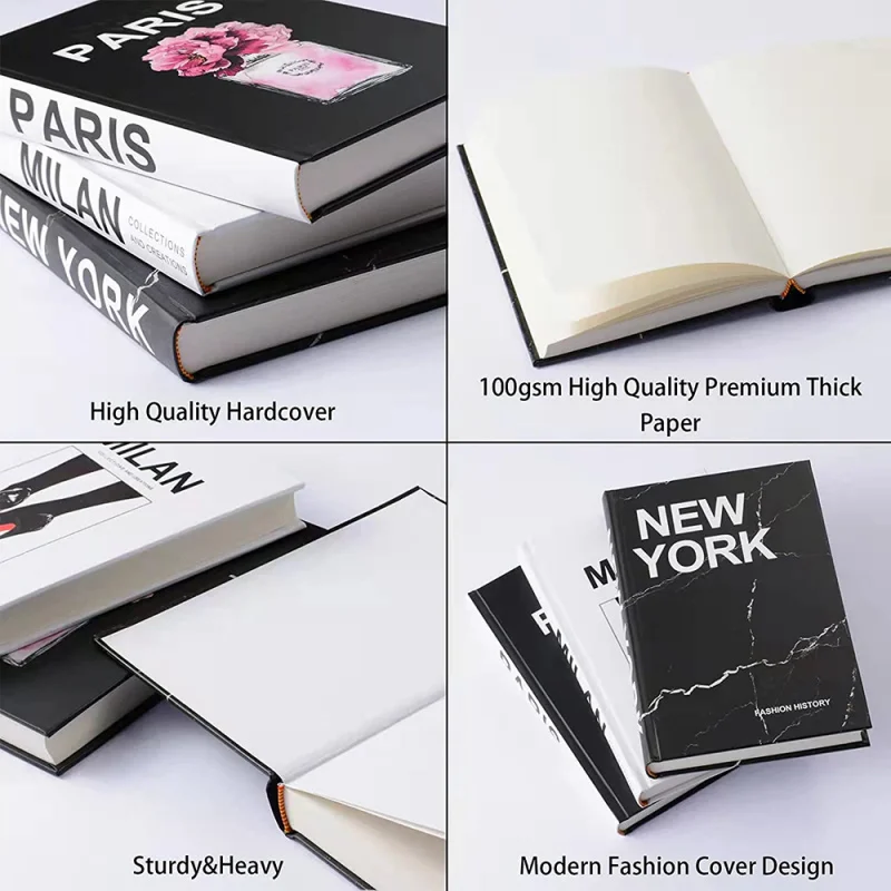 Custom Decorative Books Printing Home Hotel Decor Books Wholesales Hardcover Book