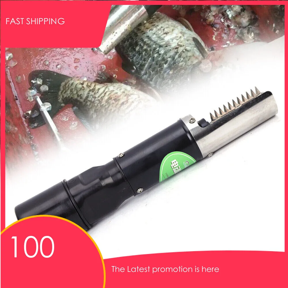 Seafood Tools 6000 RPM Fish Scale Planer Fishing Scalers Scraper US Plug Electric Fish Scaler Cordless Fish Remover Cleaner