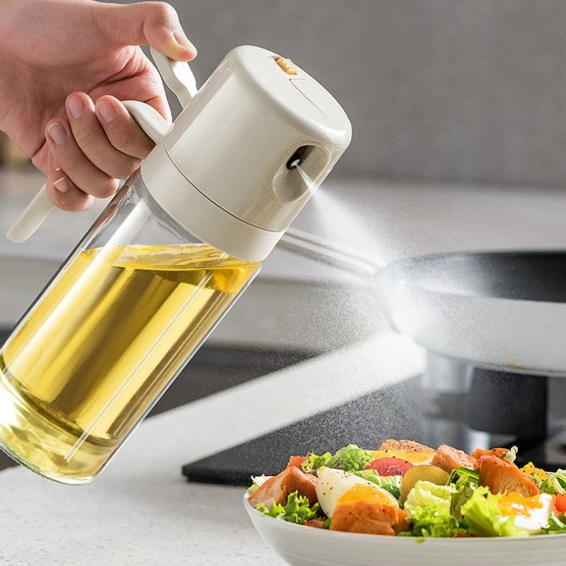 

Spray Dual-purpose Glass Oil Spray Can Leak-proof Household Kitchen Spray Oil Bottle Kitchen Supplies
