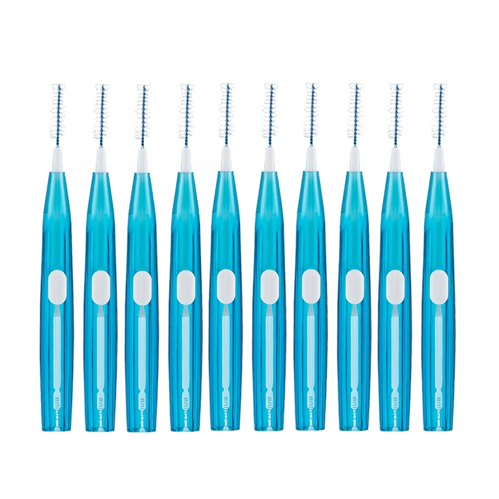 

10pcs Interdental Toothpick Brush Cleaners Floss Oral Care Tool Toothpick Plastic Safe Use