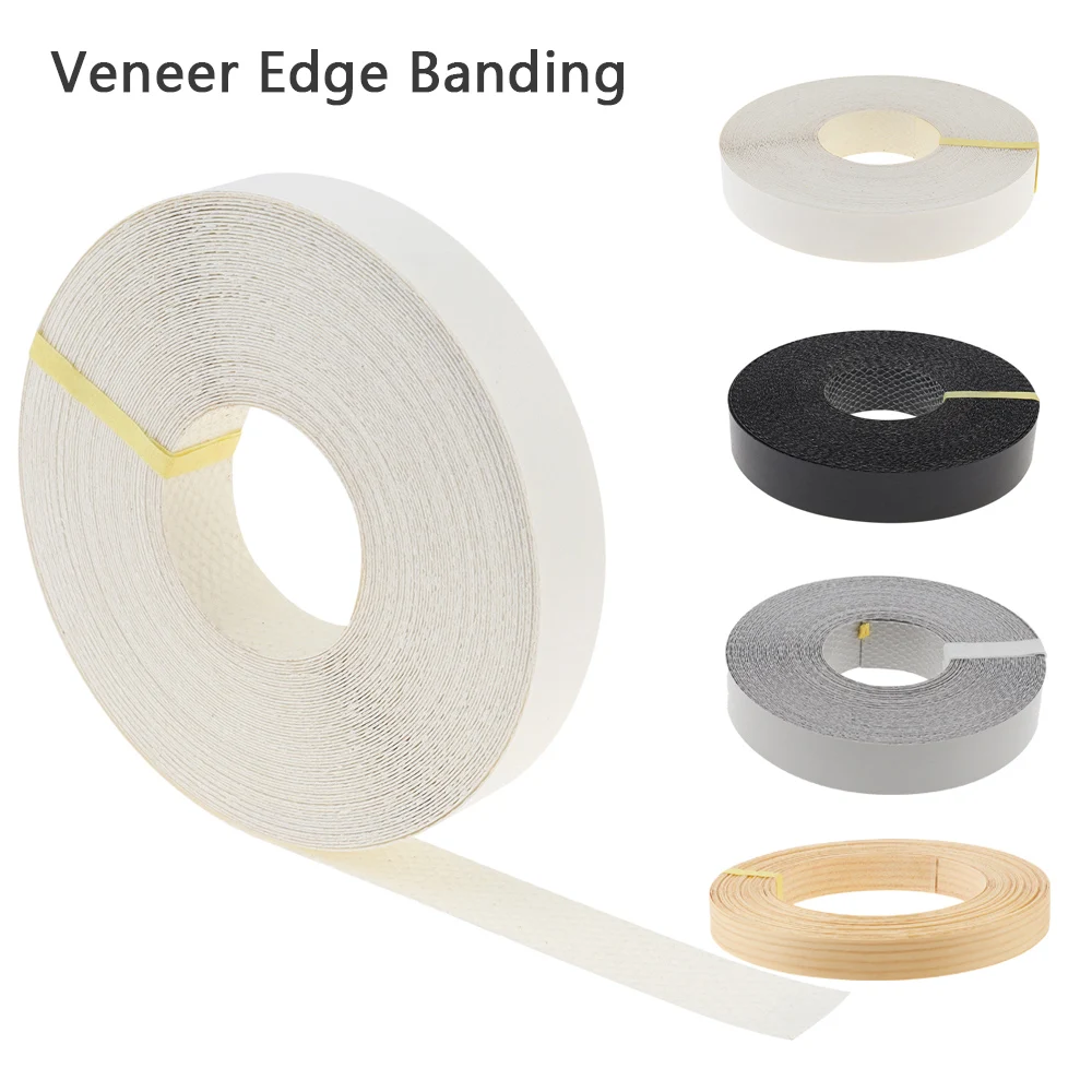 

15 Meter Edge Banding 3/4 Inch X 50 Feet Wood Strip Pre Glued Pine Edge Banding for Cabinet Repair Furniture Table 1.9CM Width