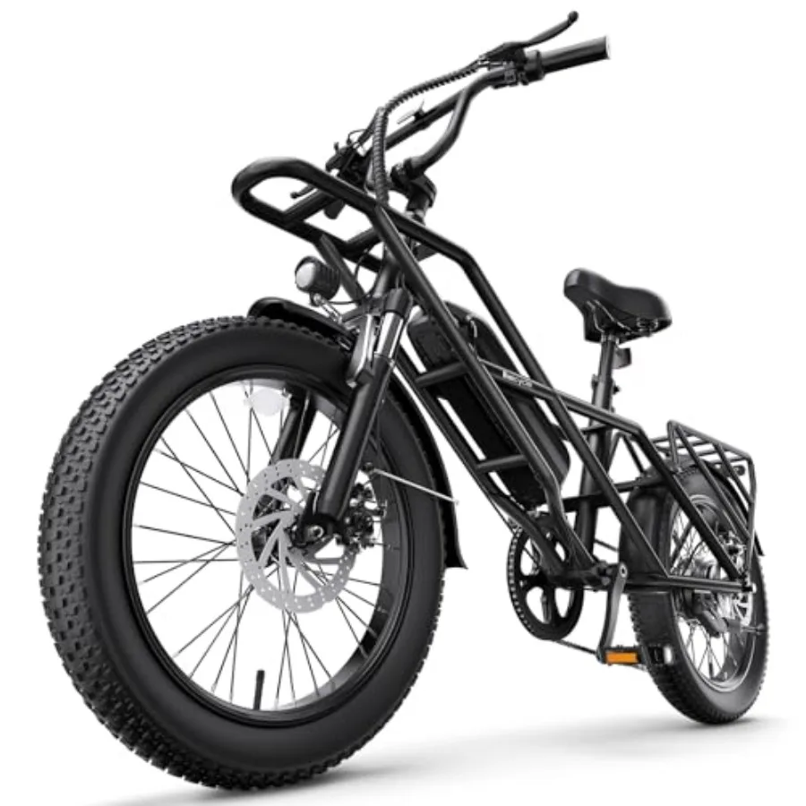 Adult electric bike for urban commuting aluminum alloy frame matte black finish 1800W peak motor with 90-mile PAS range and 28