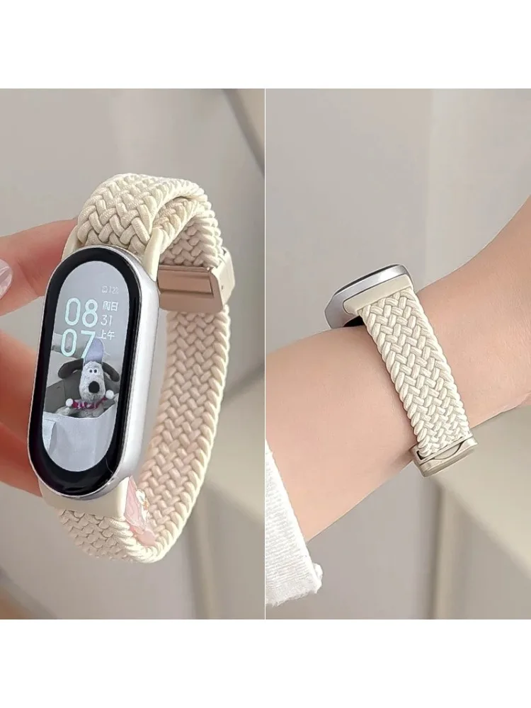 Magnetisches Geflechtarmband für Xiaomi Mi Band 10 Zubehör Atmungsaktives Nylon-Armband Pulseira Correas Xiaomi Mi Band 9 8 2026