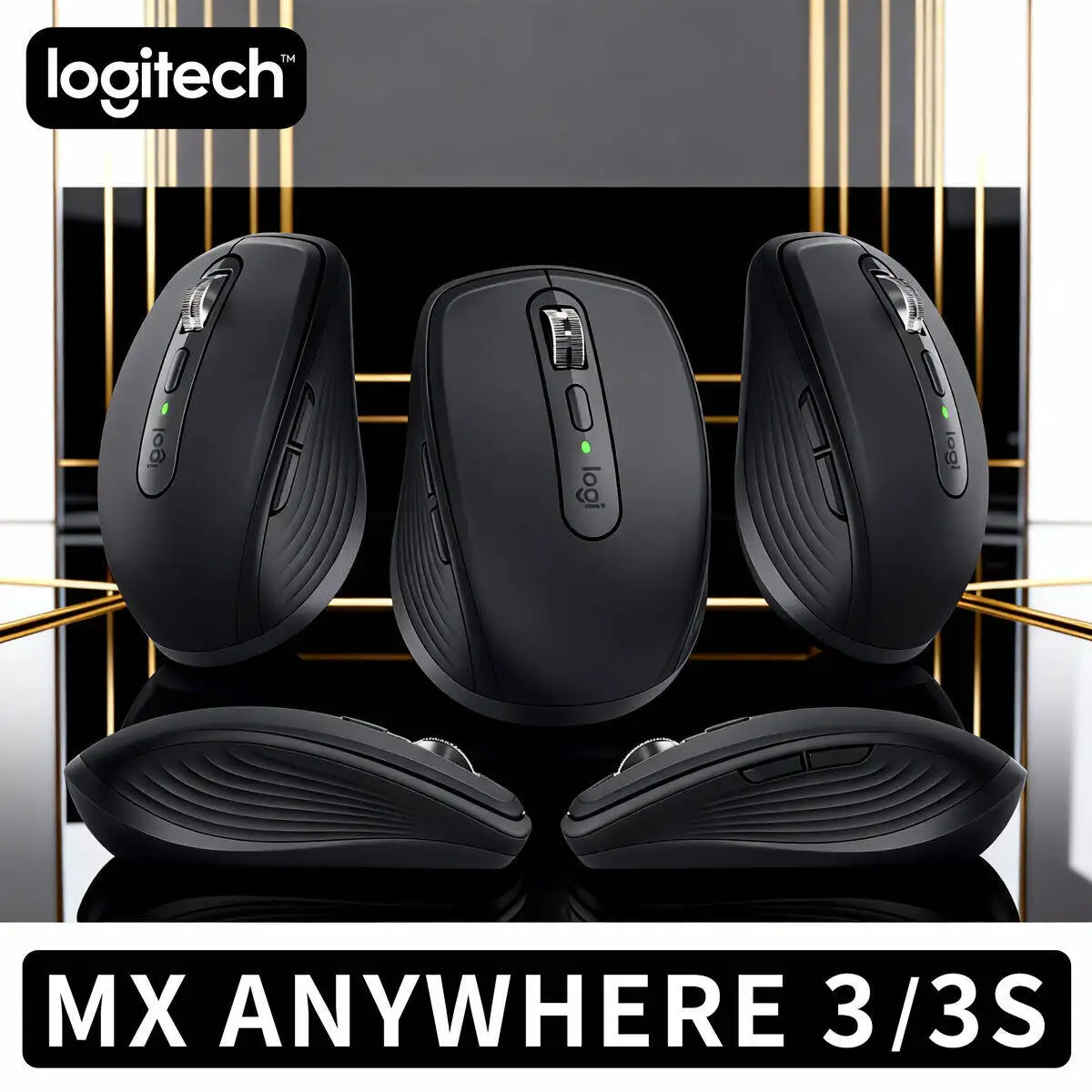 

Logitech MX Anywhere 3S Wireless Mouse 8000 DPI Silent Buttons Rechargeable Compact Ergonomic for Laptop Office Gaming Trip