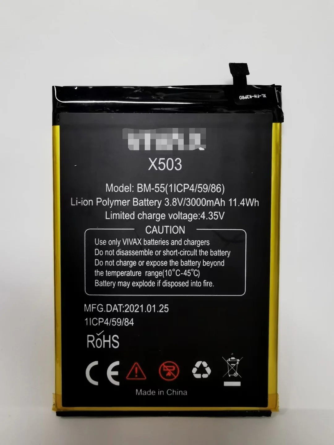 

Original battery 3000mah for VIVAX X503 ​BM-55 mobile phone High Quality battery