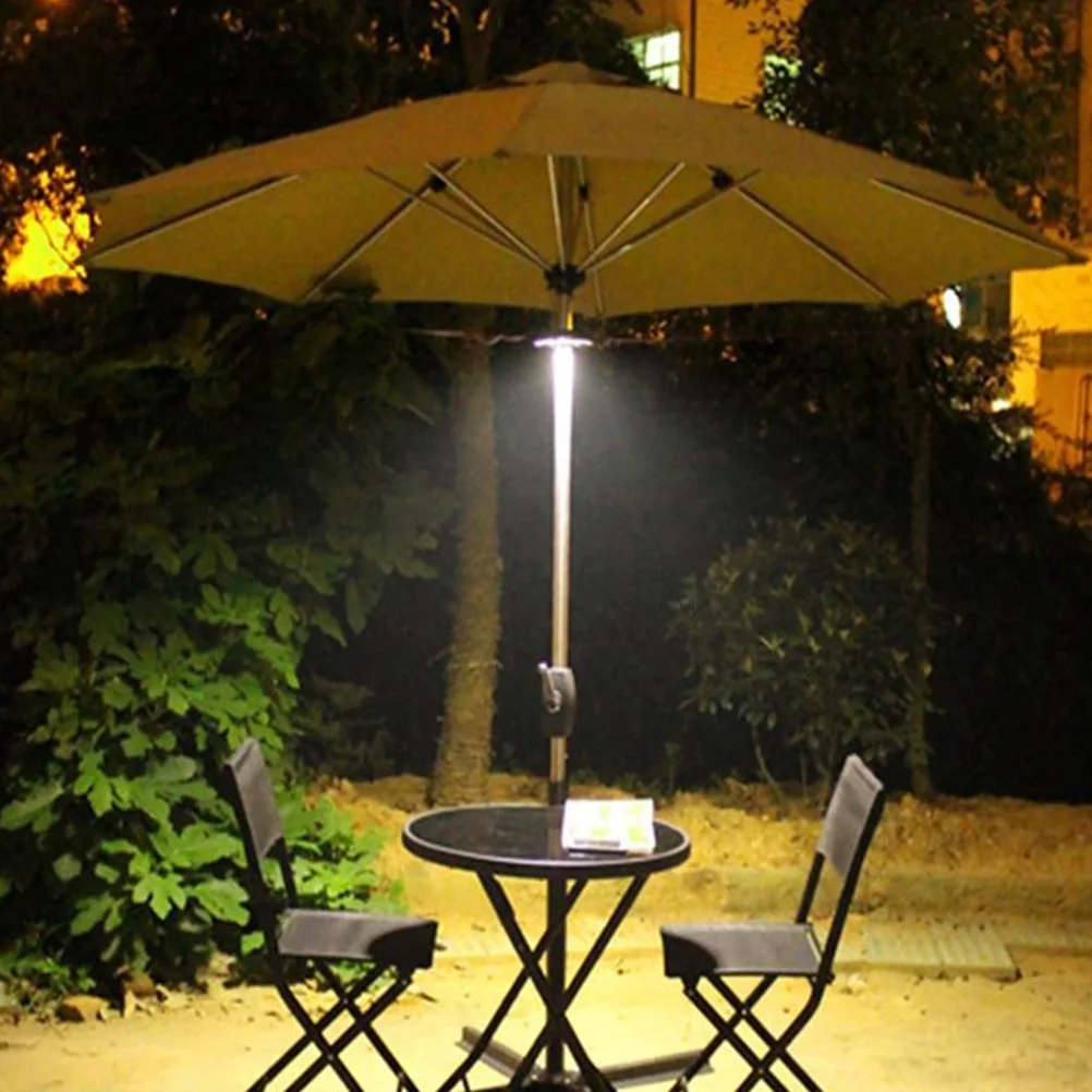 

1pc Multifunctional Camping LED Durable Umbrella Pole Lamp Bright Outdoor Lighting Emergency for Night Activities Hanging Light