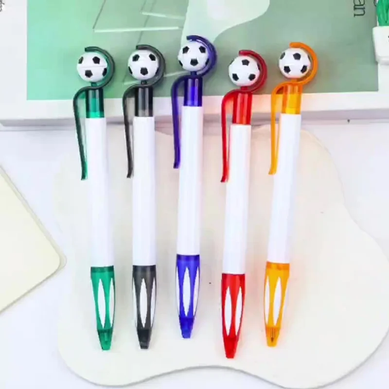 Lote de 50 Bolígrafos Creativos con Forma de Balón de Fútbol, Bolígrafos Bonitos para la Escuela, Oficina, Material de Escritura, Papelería, Regalo