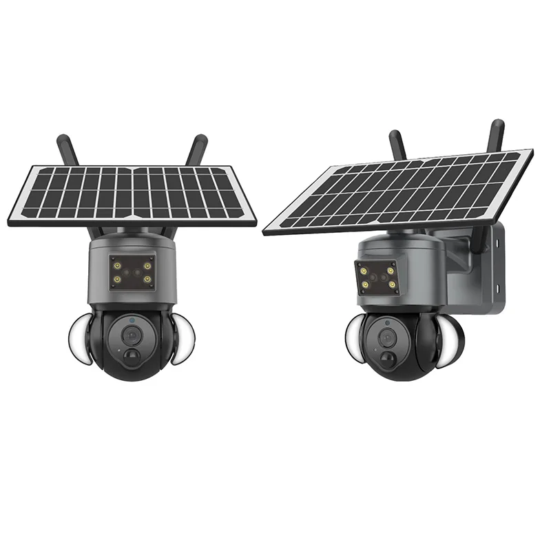 

3MP Solar Surveillance Cameras High Definition Video Surveillance Outdoor Waterproof Security Cams