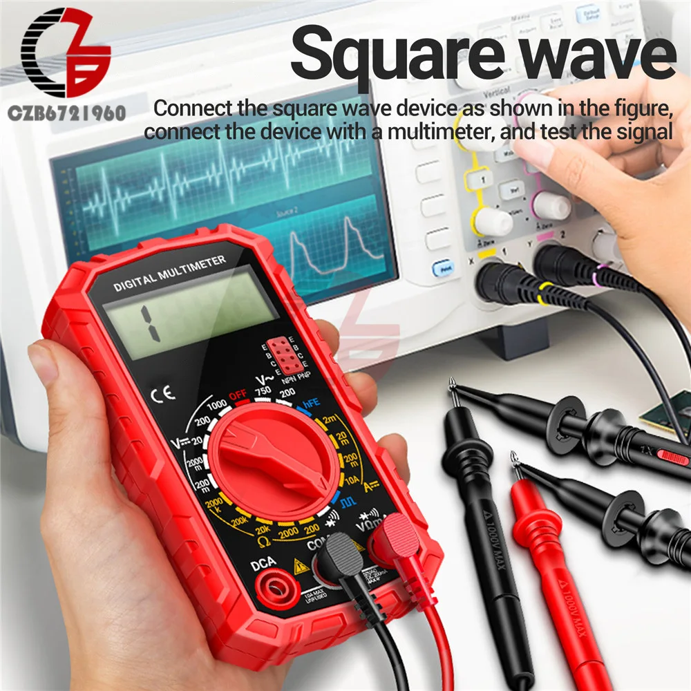 1999 Counts LED Digital Multimeter AC/DC Voltage Current Tester Volt Ohm Multimetro Tester Meter Electrician Inspection Tools