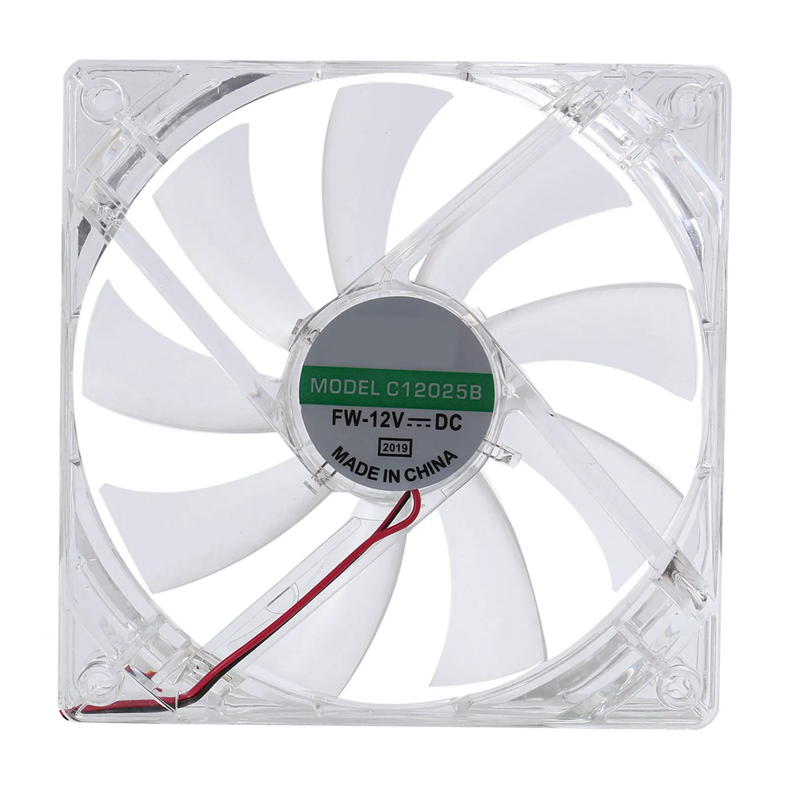 

12cm Computer CPU Cooling Fan Quiet Transparent Radiator Cooler Blue LED Ultra Silent Efficient Heat Dissipation Case Fan