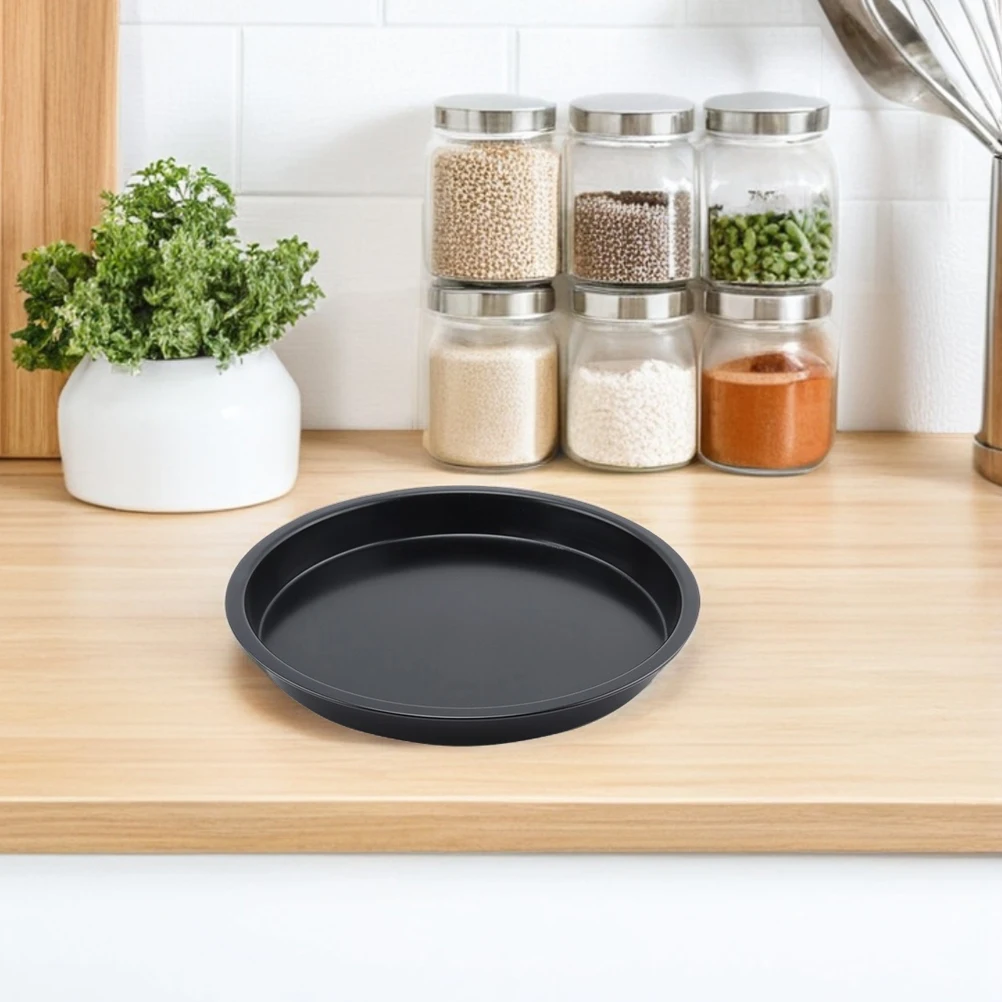 

4Pcs Round Pizza Pan Nonstick Carbon Steel Pizza Crisper Tray for Oven Baking Cookies Bread Baking Supplies