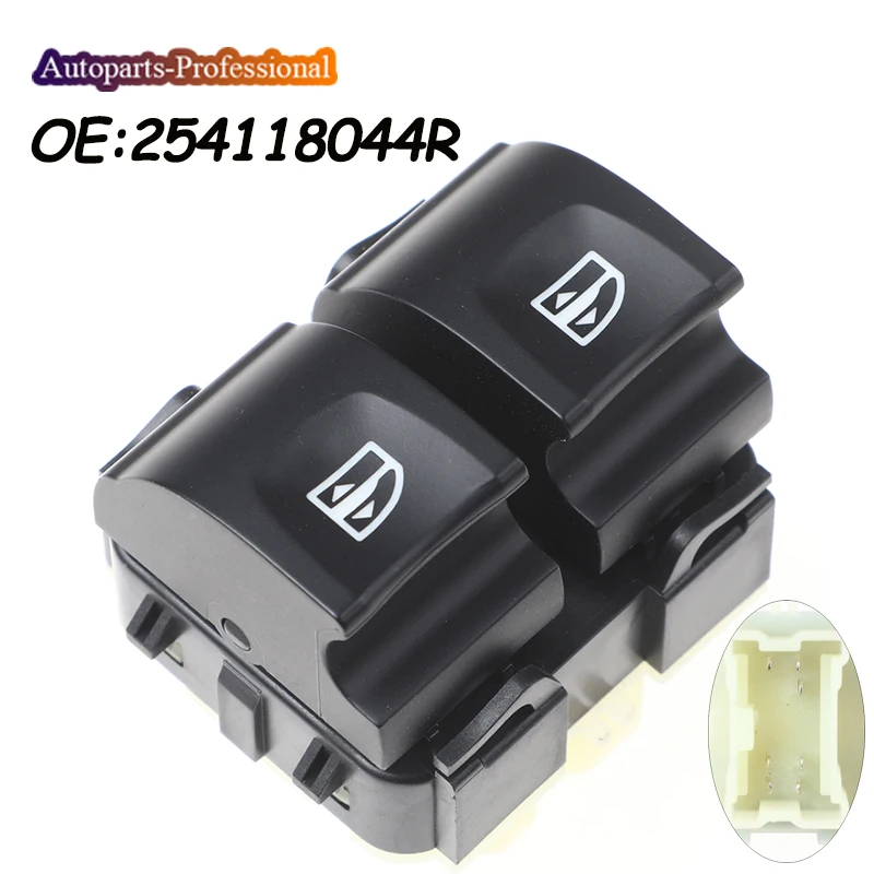 Power Window Main Control Switch Button 254118044R 254117873R 809611667R For Renault Kangoo Trafic Clio MK IV Dacia Lodgy Dokker