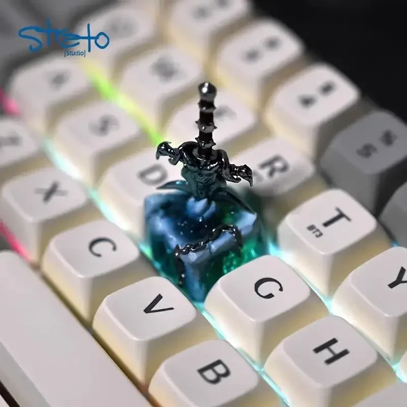 Welt von Warcraft Keycaps Frost mourne kreativ anpassen Anime mechanische Tastatur Keycaps personal isierte Harz Gamer Zubehör