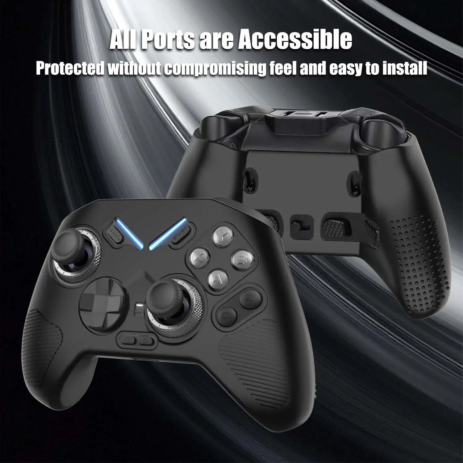 حافظة من السيليكون لهاتف Flydigi Vader 4 Pro حافظة واقية ناعمة مضادة للانزلاق ومضادة للصدمات ملحقات وحدة التحكم في الألعاب