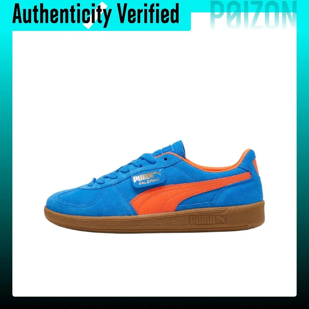 PUMA Palermo Abrasion Resistant Low top German Army Trainers Unisex Blue 396463-25