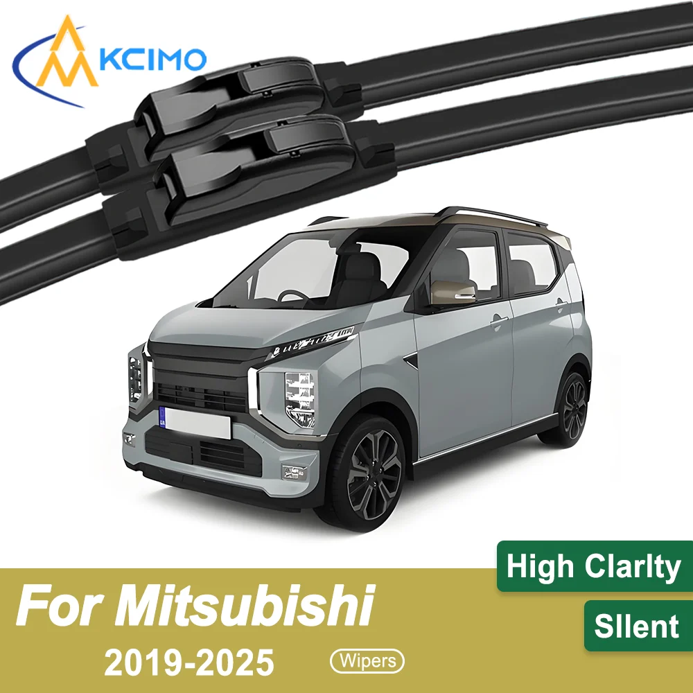 

Premium Rubber Durable Silent Windshield Wiper Blades 2pcs for Mitsubishi eK B33 B34 B35 2019-2025 Front Wiper Blades Set