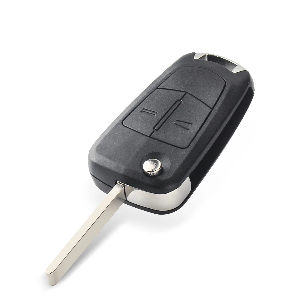 KEYYOU 2/3 Buttons Folding Car Key Shell Remote Flip Key Fob CaseFor Vauxhall Opel Corsa Astra Vectra Signum HU100 Blade