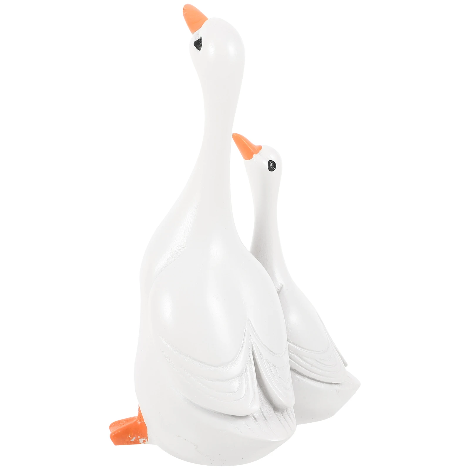 

1Set Desktop Decoration Adorable Duck Resin Sculpture Adornment Household Home Office Living Room Desktop Layout Supply