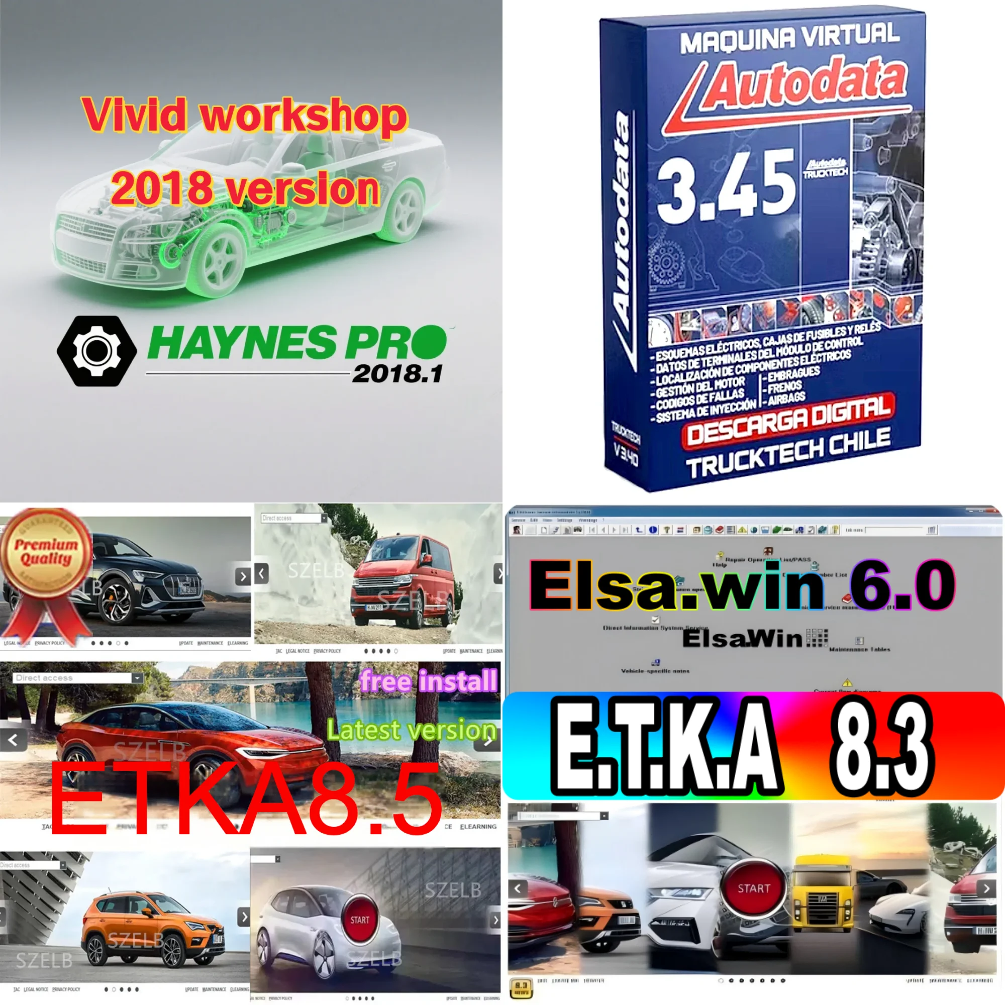 

ETKA 8.3 +ETKA 8.5 +EL.SAwin 6.0 +Haynes-P