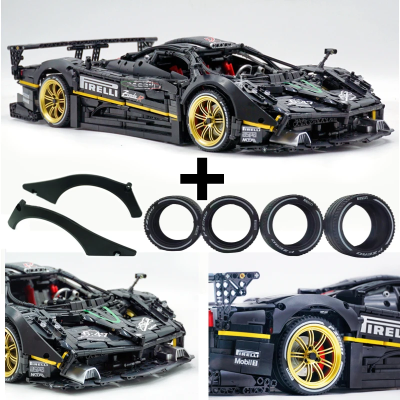 

IN STOCK 4500pcs ZondaR F1 Super Sport Car 1:8 Racing MOC Chirles Design Technology Hight-tech Building Blocks Bricks Toys