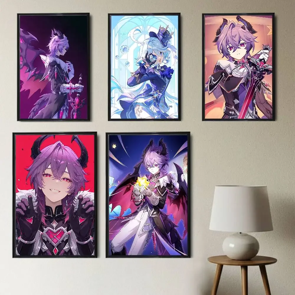 Lohen Durin Genshin Impact Poster Poster  Print Home Living Room Bedroom Entrance Bar Cafe Art Painting Decoration
