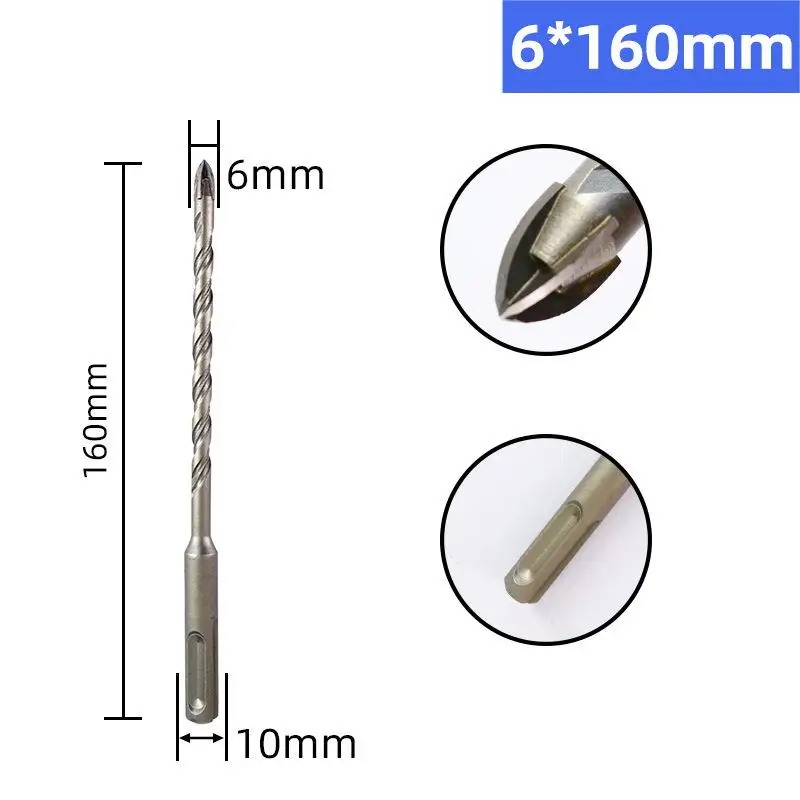 6/8/10/12mm SDS artı Shank karbür seramik beton tuğla cam elmas matkap ucu için porselen karo matkap ucu sondaj araçları