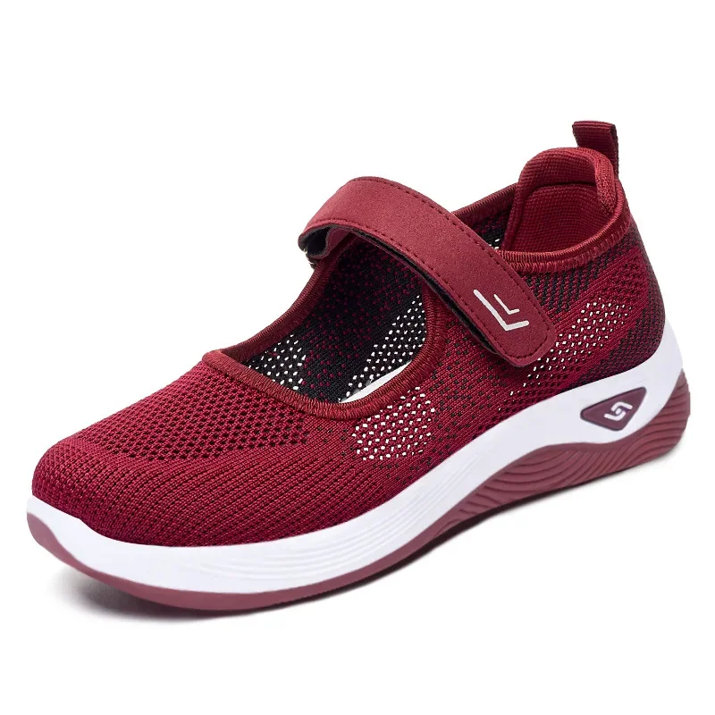 Running Sneakers Women Fashion Mesh Breathable Casual Wedge Platform Hiking Shoes Female Tenis Feminino Zapatillas Mujer2023