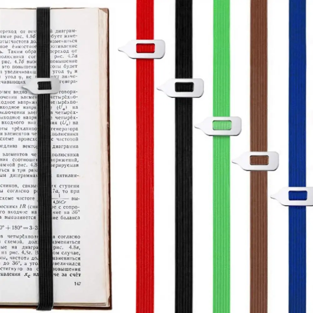 Marcadores elásticos con puntero de Metal, localizador de nodo de lectura, localizador gratuito de impresión, herramienta práctica, suministros escolares