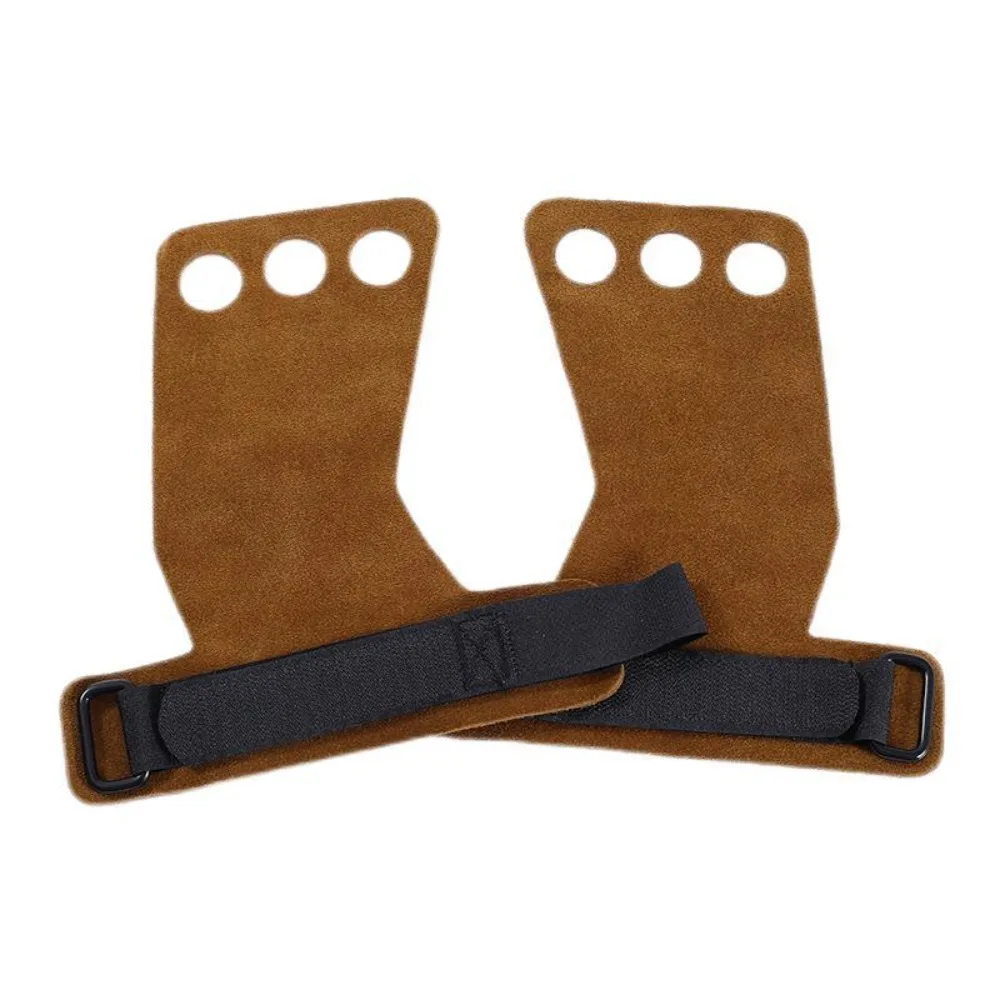 

1 Pair Fingerless Fitness Power Straps SBR Thicken Muscle Man Wrist Straps Leather Wear-resistant Deadlift Power Straps