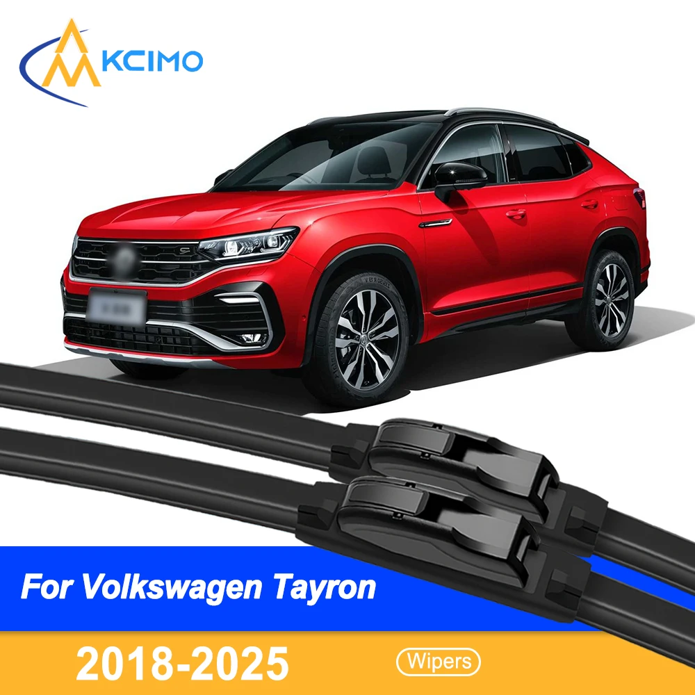 

For Volkswagen Tayron 2018-2025 Car Front Wiper Blade - All Weather Silent Windshield Wiper Accessories 2 Pieces