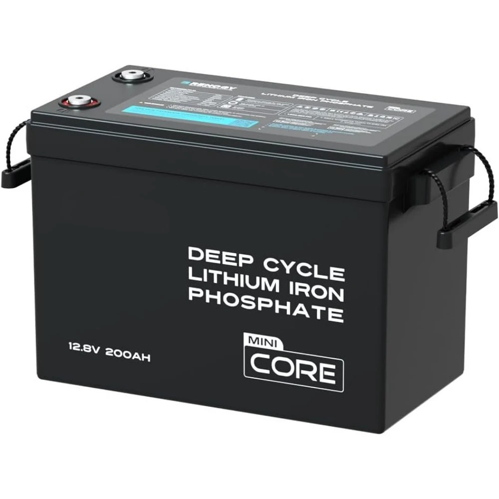 

Renogy 12V 200Ah LiFePO4 Lithium Battery Mini Size, Up to 5000+ Deep Cycles, 200A Upgraded BMS, 380A Peak Discharge W/Low Temp P