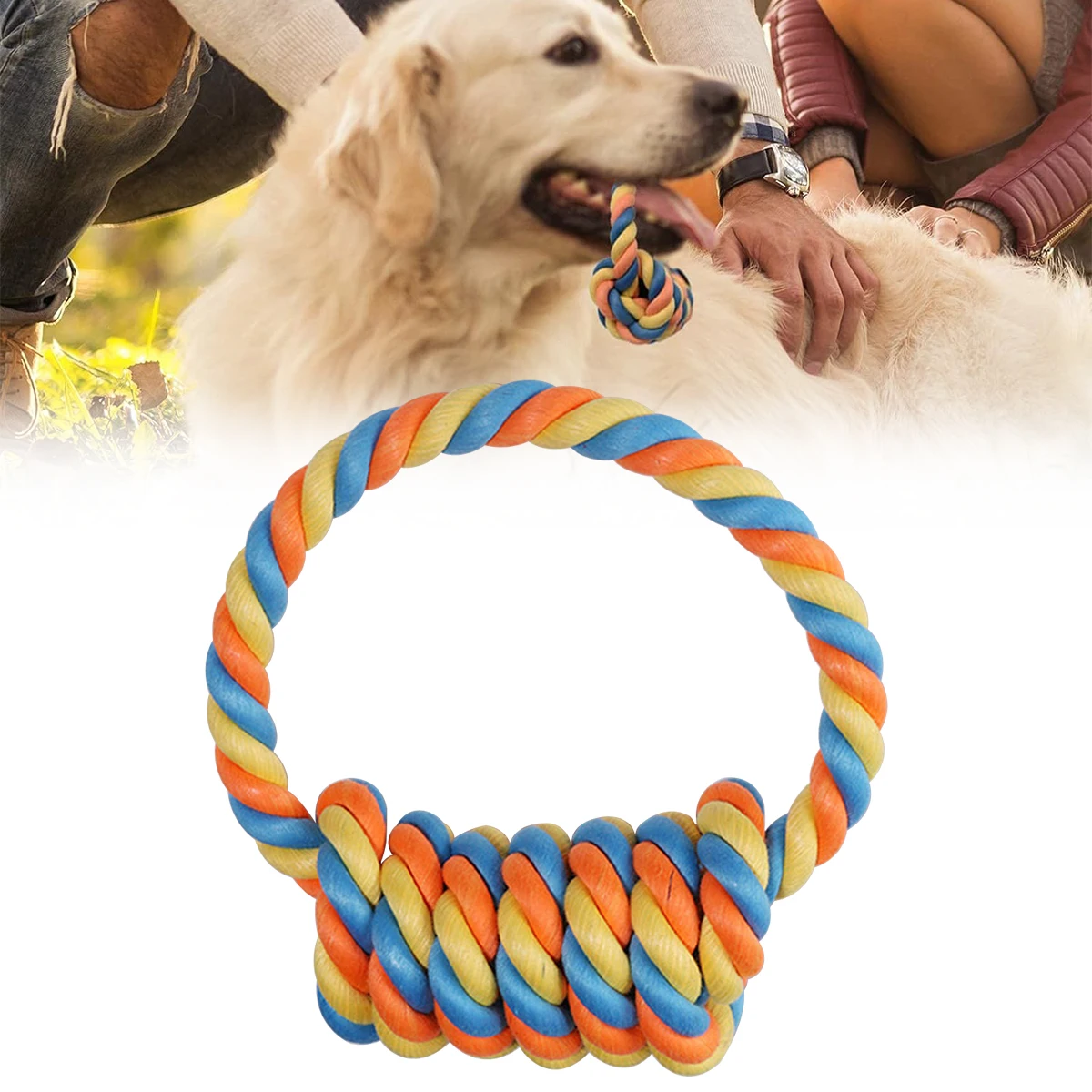 Classic Dog Toy Pet Molar Bite-resistant Cotton Rope Knot Dog Puppy Relieving Stuffy Cleaning Teeth Pet Chew Toys