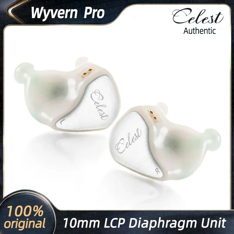 Kinera Celest Wyvern PRO HIFI In-Ear Earphones IEM Audio Headset 10mm Diameter LCP Liquid Crystal Diaphragm Earbuds Super deal