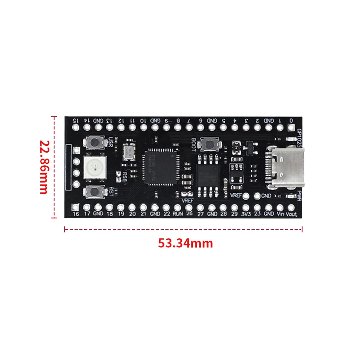 For YD-RP2040 Development Board 4MB Flash Core Board Dual-Core 264KB ARM Microcontroller Motherboard