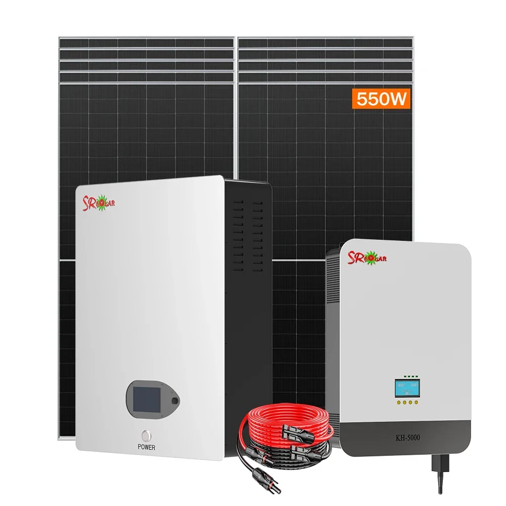 Rooftop Off-Grid Solar Energy System Powerwall 5KW 10KW 15KW 20KW Solar Storage System With Complete PV Modules