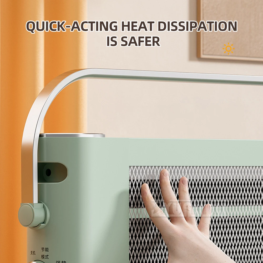 가정용 고속 난방 전기 온열기, 휴대용 수직 공간 히터, 거실, 침실, 사무실용, 2200W
