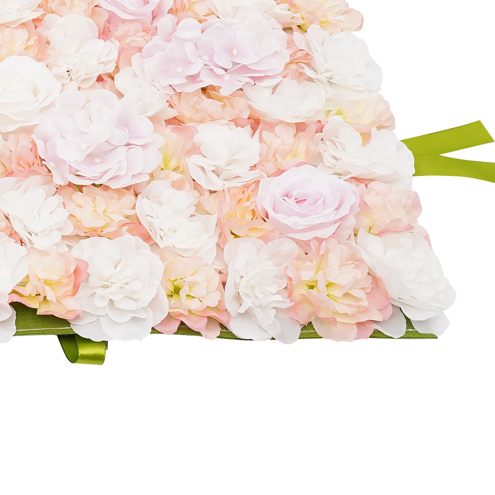 Artificial Flower Wall Panels 1*1m Flowers Wall Backdrop Silk Rose Flower Panels W/Straps for Wedding Photography Event Party Wall Decorations,Pink