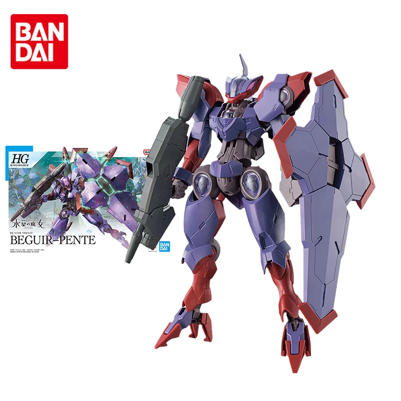 Bandai Original Gundam Model Kit Anime Figure The Witch From Mercury HG BEGUIR-PENTE Action Figures Toys Gifts for Children