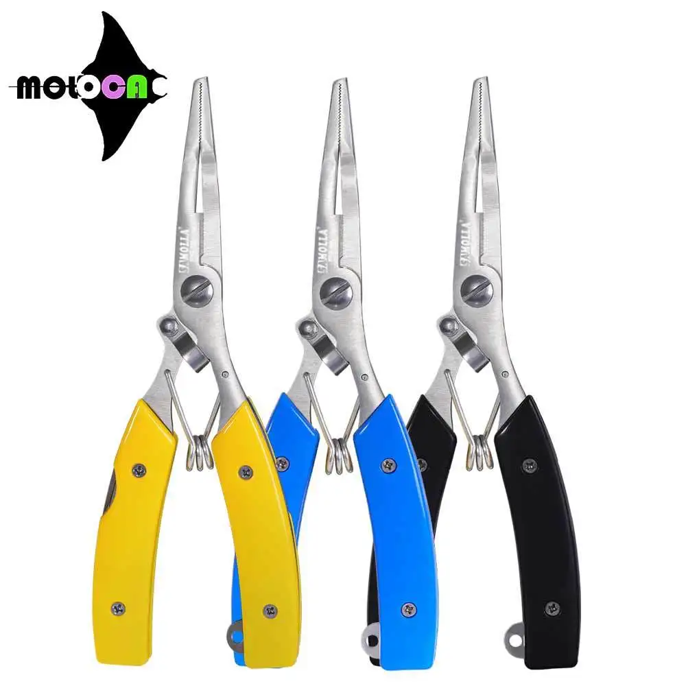 Outdoor Fishing Accessoire Pliers 420 Stainless Steel Lengthen Body Multifunctional Scissors Line Cutter Hook Remover Equipment