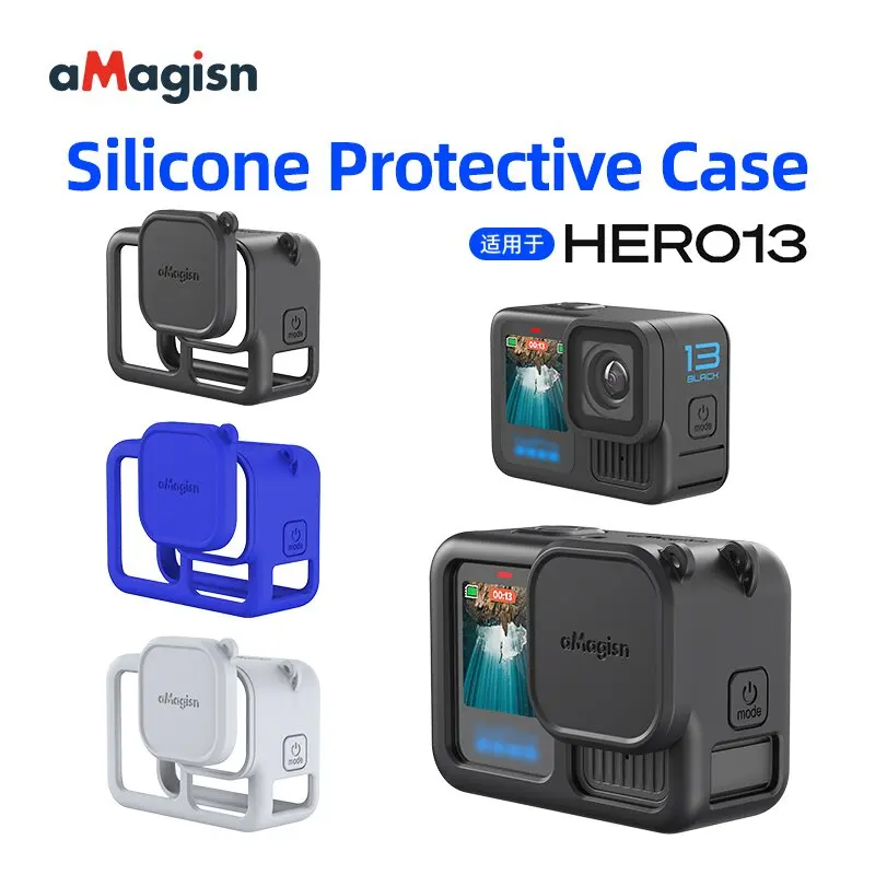 aMagisn For GoPro Hero 13 Silicone Protective Cover Protection For GoPro Hero 13 Black Action Camera Accessories