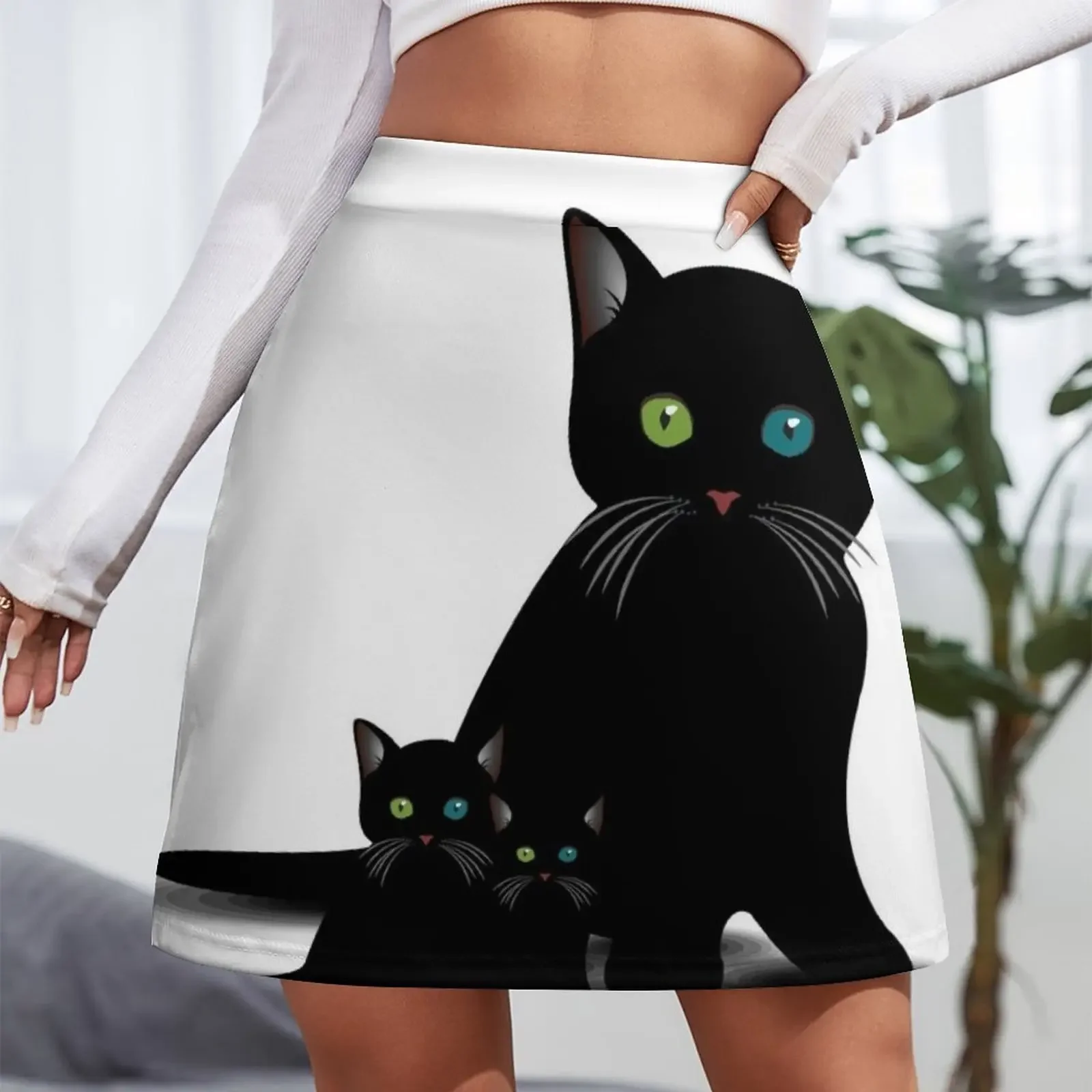 Cat Family Mini Skirt short skirt for women novelty in clothes